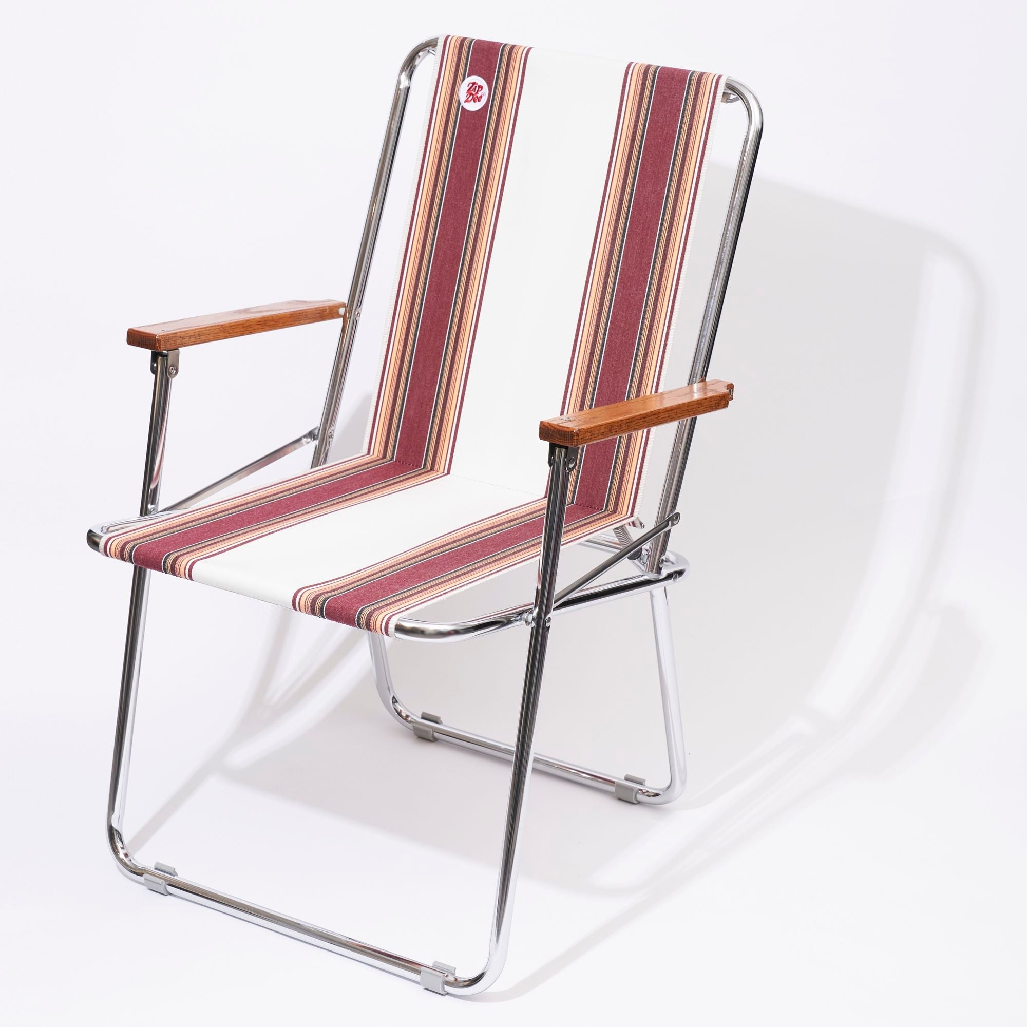 ZipDee CHAIR col.4170 [Burgundy Fancy] Vintage - ZipDee Awning & Chair / Solo Star Japan Co.,Ltd.