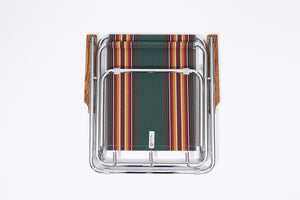ZIpDee CHAIR col.4752 [Green/Grey 4 bar] Vintage - ZipDee Awning & Chair / Solo Star Japan Co.,Ltd.