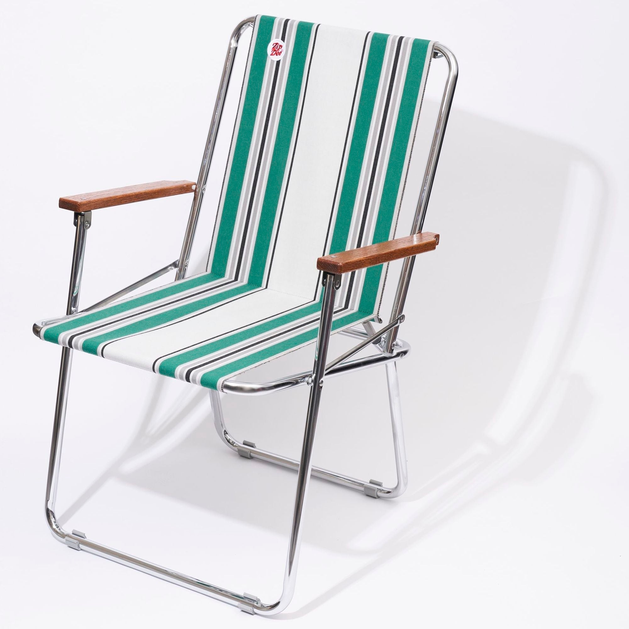 ZIpDee CHAIR col.4752 [Green/Grey bar] Vintage – ZipDee Awning  Chair  Solo Star Japan Co.,Ltd.