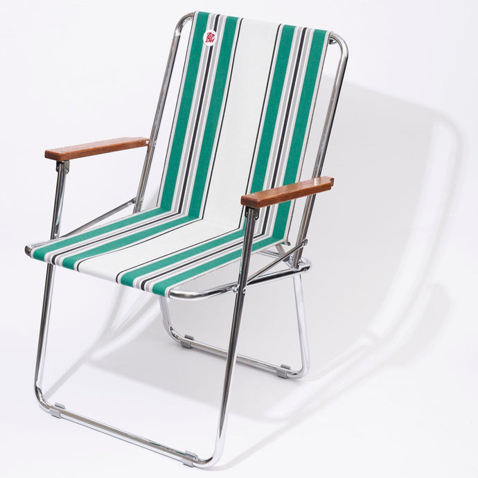 ZIpDee CHAIR col.4752 [Green/Grey 4 bar] Vintage - ZipDee Awning & Chair / Solo Star Japan Co.,Ltd.