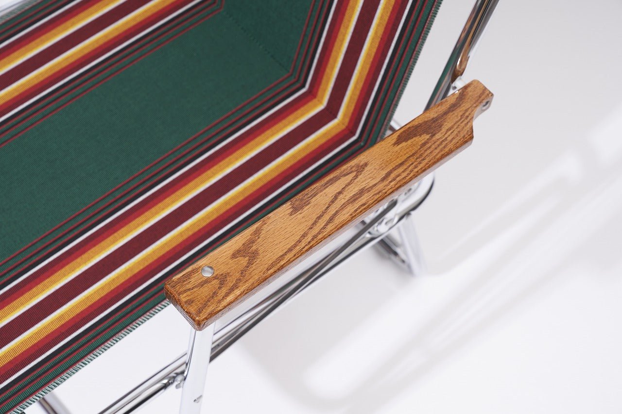 ZIpDee CHAIR col.4752 [Green/Grey 4 bar] Vintage - ZipDee Awning & Chair / Solo Star Japan Co.,Ltd.