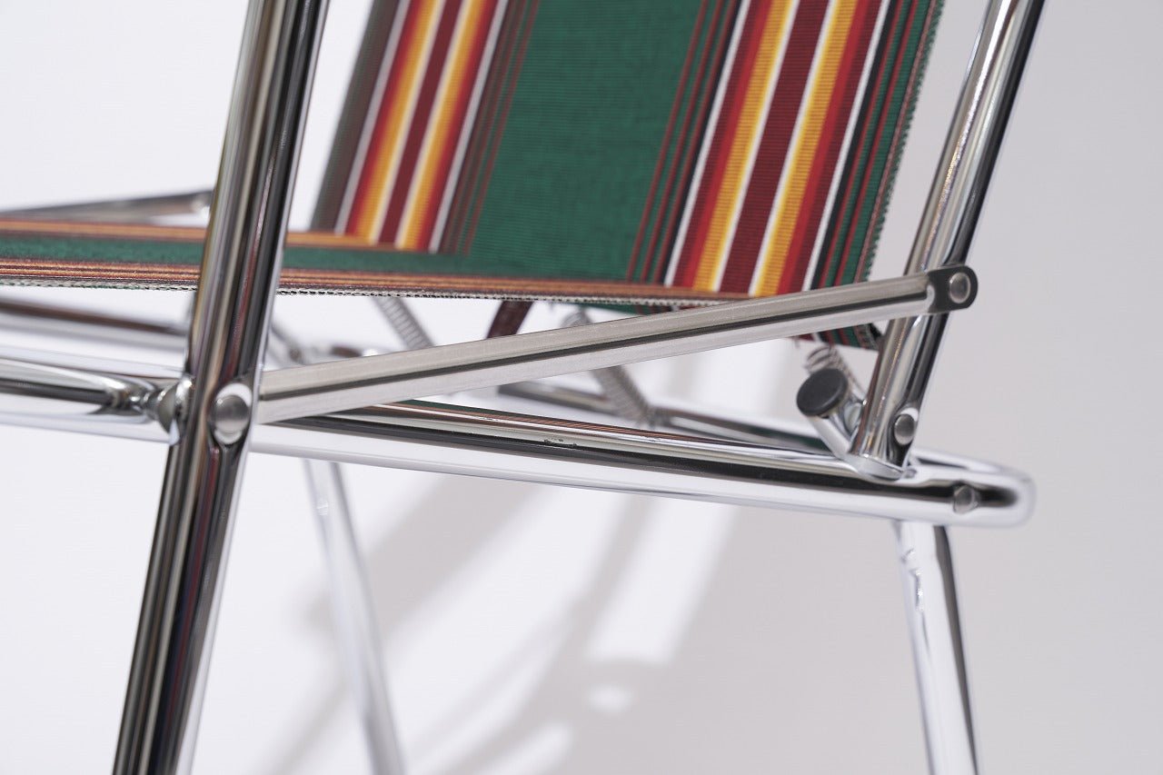 ZIpDee CHAIR col.4752 [Green/Grey 4 bar] Vintage - ZipDee Awning & Chair / Solo Star Japan Co.,Ltd.